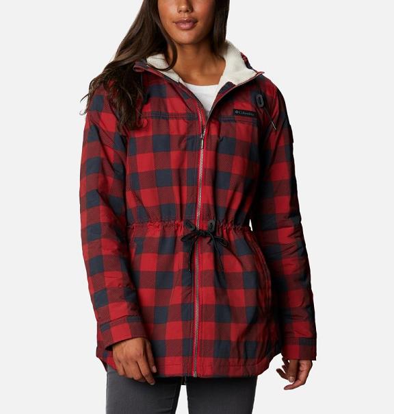 Columbia Chatfield Hil Insulated Jacket Red For Women's NZ43820 New Zealand